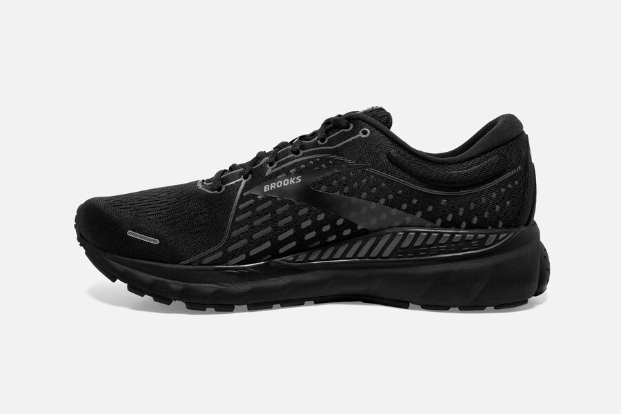 Brooks Adrenaline GTS 21 Road Running Shoes Mens - Black - YLZFP-0158